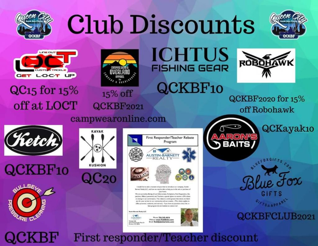 Club Discount Codes Queen City Kayak Bass Fishing LLC.